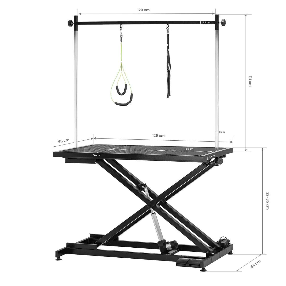 Electric grooming table P4W 1 black