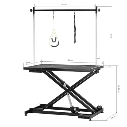 Electric grooming table P4W 1 black