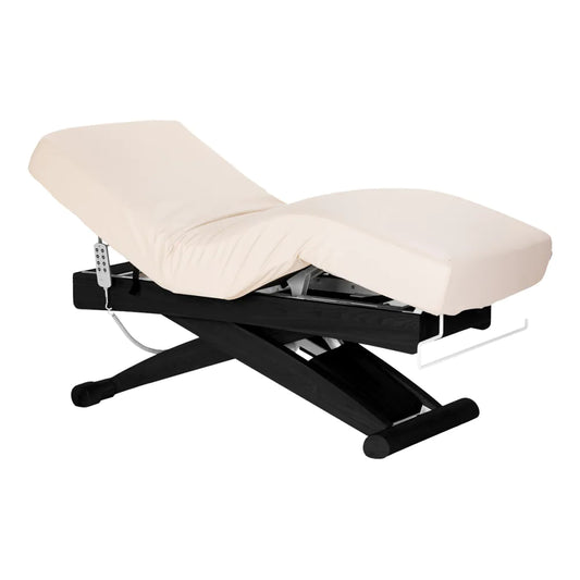 SPA Liege Sillon Siesta creme mit schwarzem Untergestell