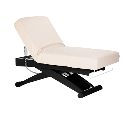 SPA Liege Sillon Siesta creme mit schwarzem Untergestell