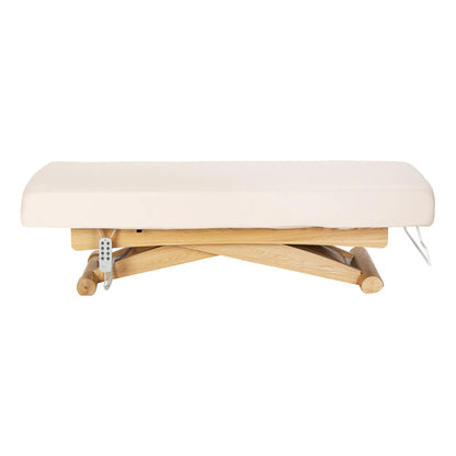 SPA-Liege Sillon Siesta creme mit hellbraunem Untergestell