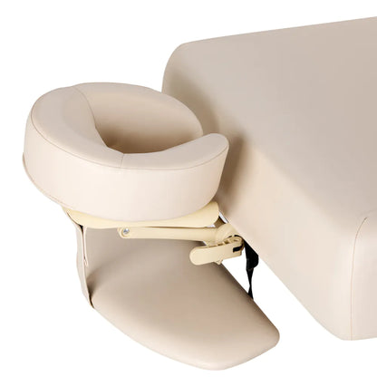 SPA-Liege Sillon Siesta creme mit hellbraunem Untergestell