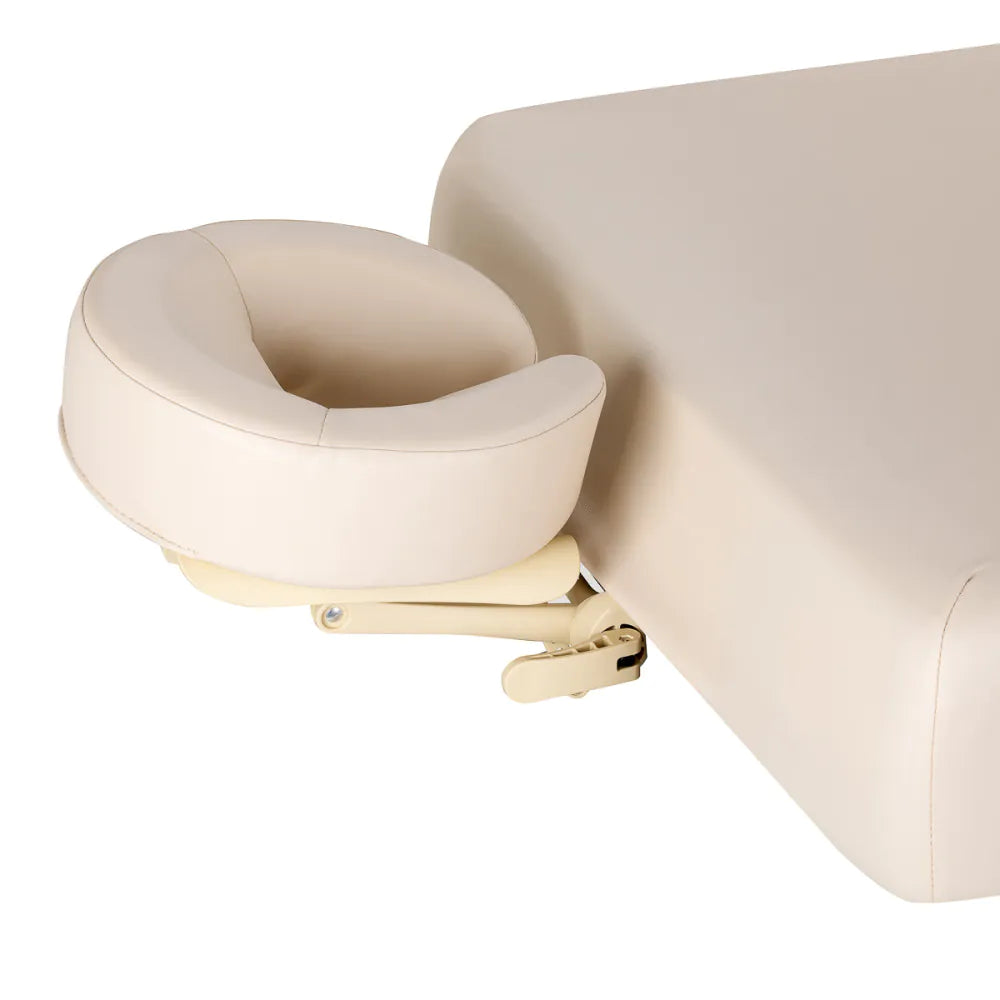 SPA-Liege Sillon Siesta creme mit hellbraunem Untergestell