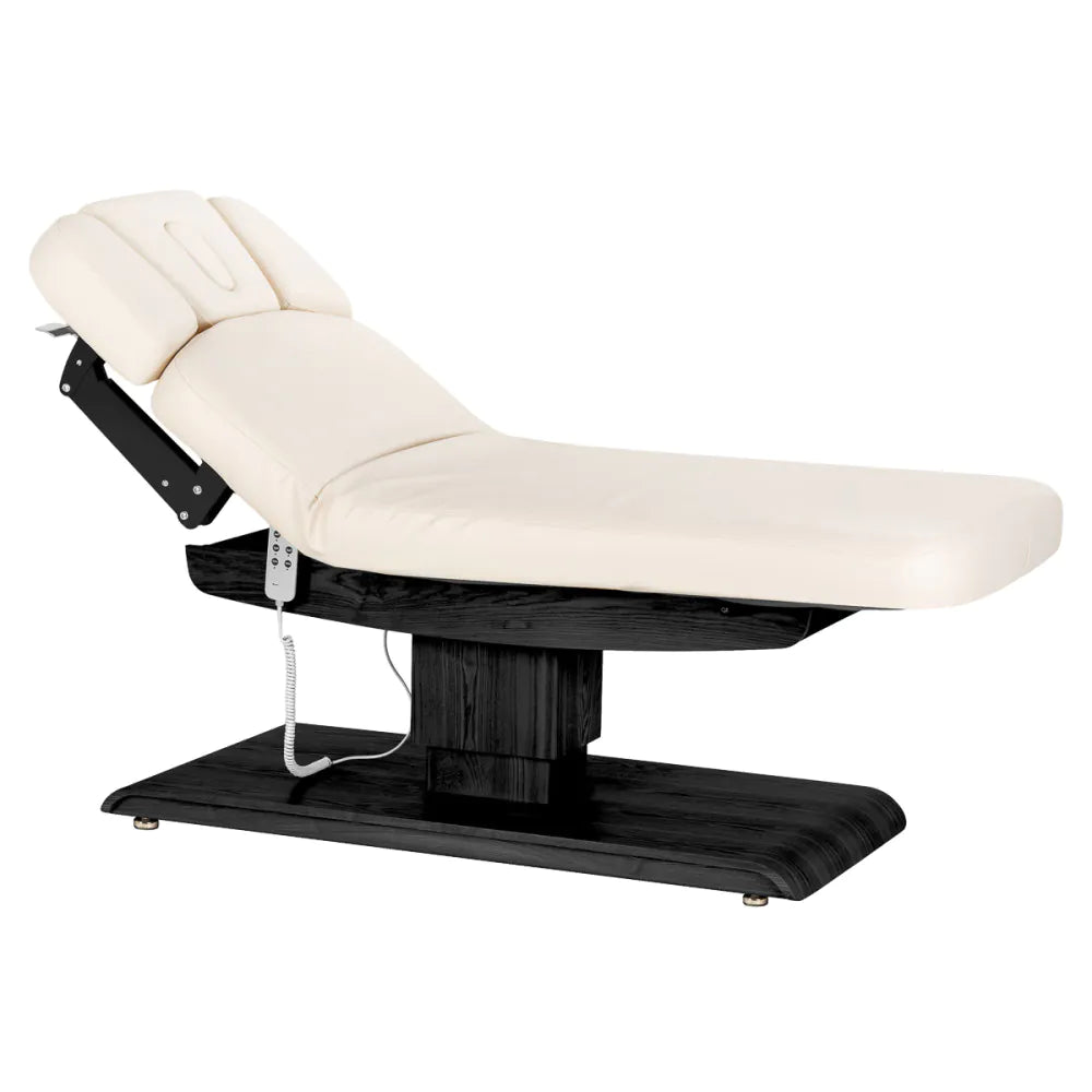 SPA Relaxliege Sillon, cremefarben mit schwarzem Untergestell