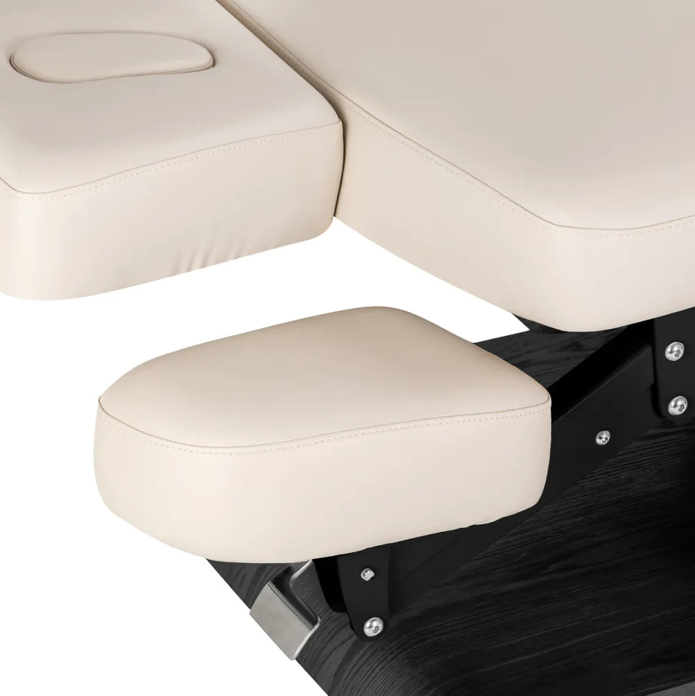 SPA Relaxliege Sillon, cremefarben mit schwarzem Untergestell