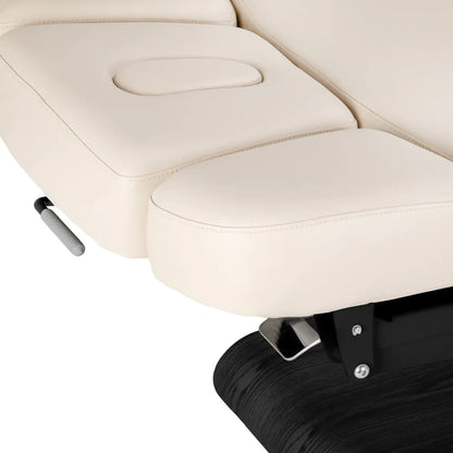 SPA Relaxliege Sillon, cremefarben mit schwarzem Untergestell