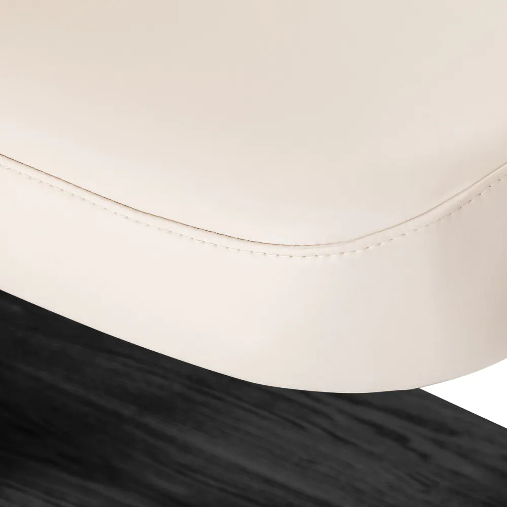 SPA Relaxliege Sillon, cremefarben mit schwarzem Untergestell