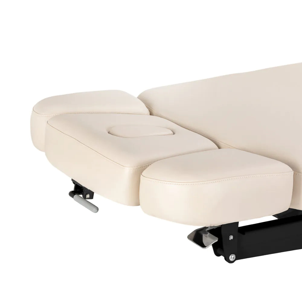 SPA Relaxliege Sillon, cremefarben mit schwarzem Untergestell
