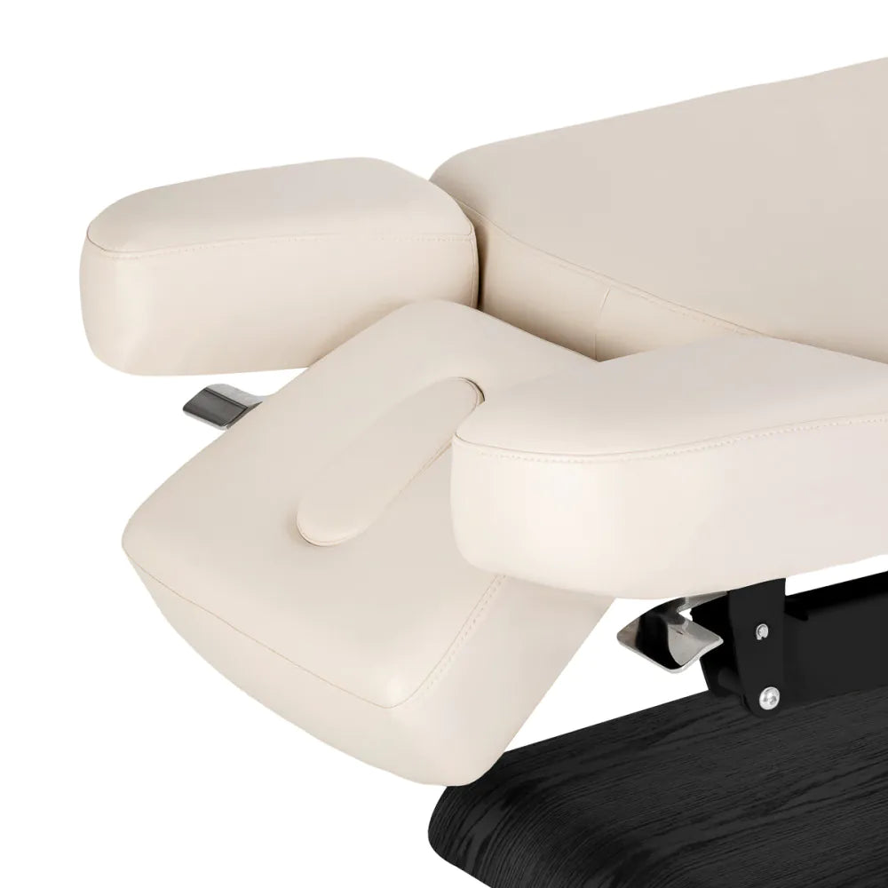 SPA Relaxliege Sillon, cremefarben mit schwarzem Untergestell