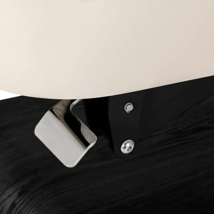 SPA Relaxliege Sillon, cremefarben mit schwarzem Untergestell