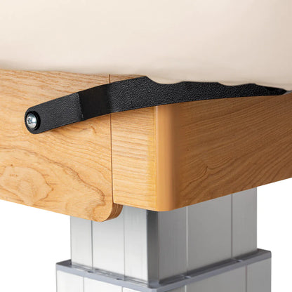 SPA-Liege Sillon Comfort creme mit hellbraunem Fuß