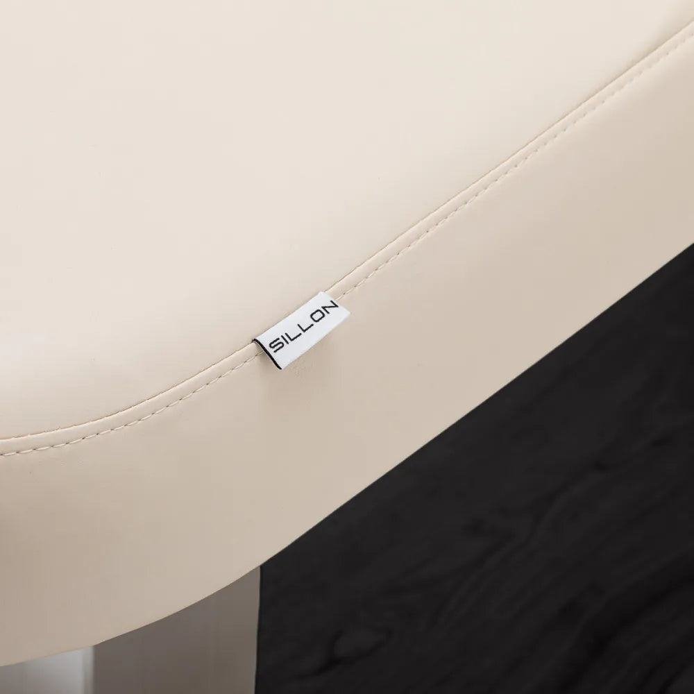 SPA Liege Sillon Comfort creme mit schwarzem Untergestell