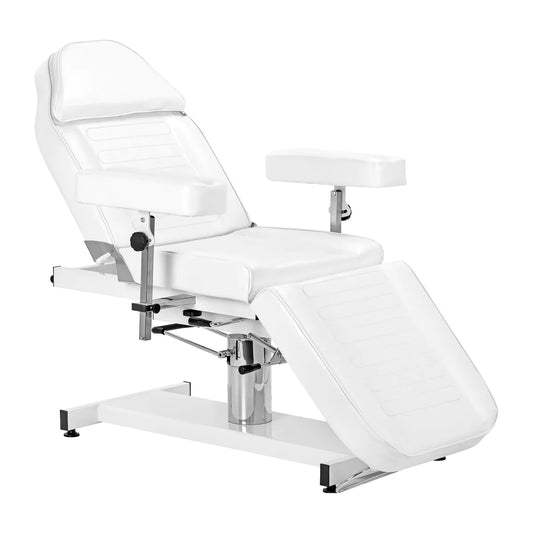 Kosmetischer Hydraulikstuhl Sillon A 210DH mit Wiege weiß