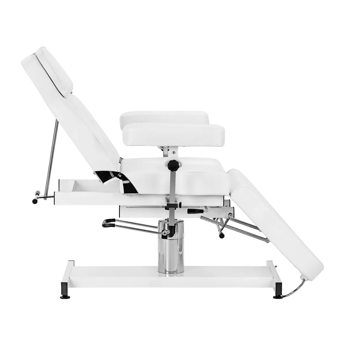 Kosmetischer Hydraulikstuhl Sillon A 210DH mit Wiege weiß