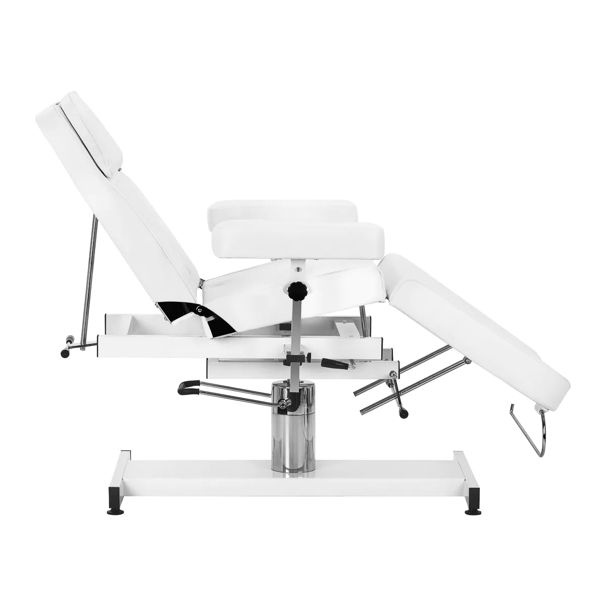 Kosmetischer Hydraulikstuhl Sillon A 210DH mit Wiege weiß