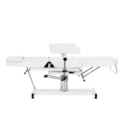 Kosmetischer Hydraulikstuhl Sillon A 210DH mit Wiege weiß