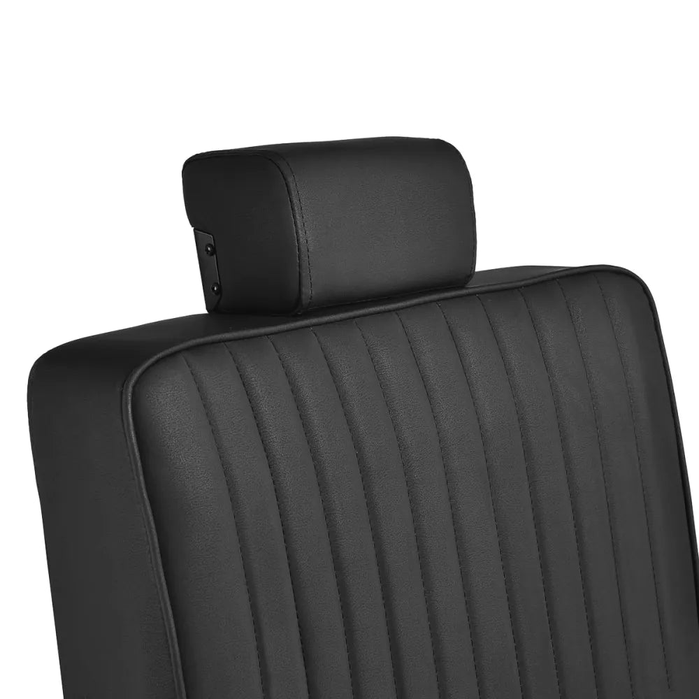 Holičské křeslo Gabbiano Visionerio černé s černým rámem 