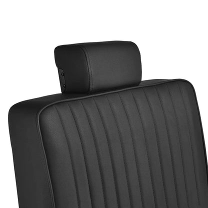 Holičské křeslo Gabbiano Visionerio černé s černým rámem 