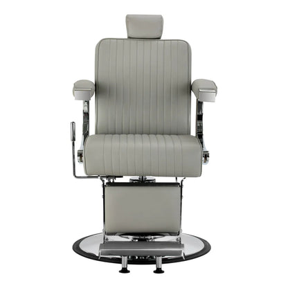 Gabbiano Visionerio Friseurstuhl grau Chromgestell