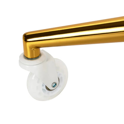 Der Friseurhocker Gabbiano D054G Gold-Weiß