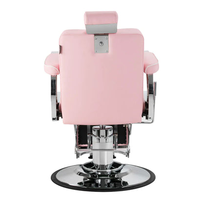Gabbiano Visionerio Friseurstuhl rosa Chromgestell