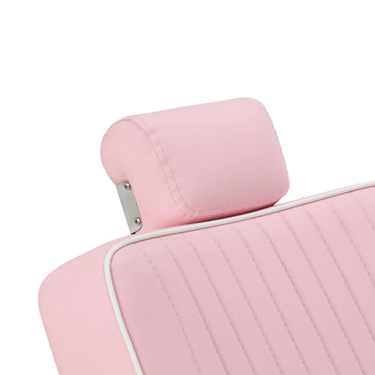Gabbiano Visionerio Friseurstuhl rosa Chromgestell