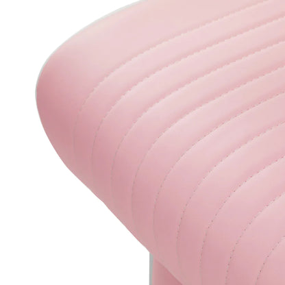 Gabbiano Visionerio Friseurstuhl rosa Chromgestell
