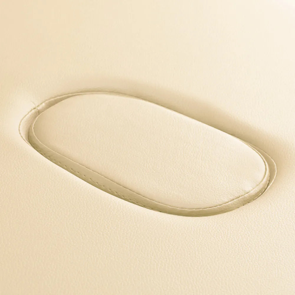 Skládací masážní stůl BALANCE hliníkový 2segmentový krémový 