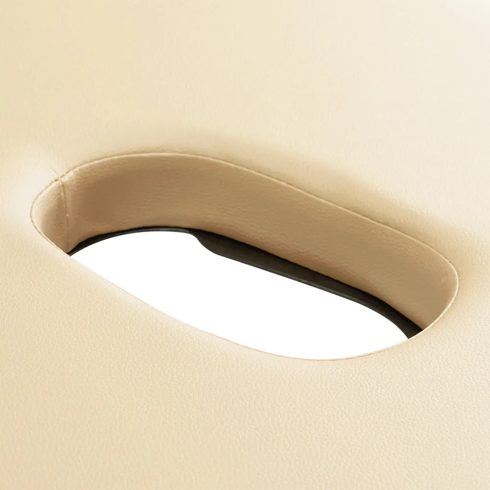 Skládací masážní stůl BALANCE hliníkový 2segmentový krémový 