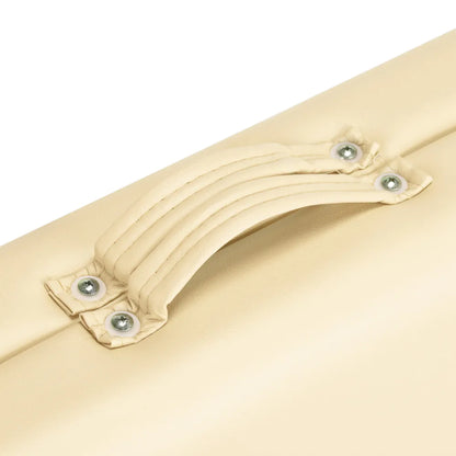 Skládací masážní stůl BALANCE hliníkový 2segmentový krémový 