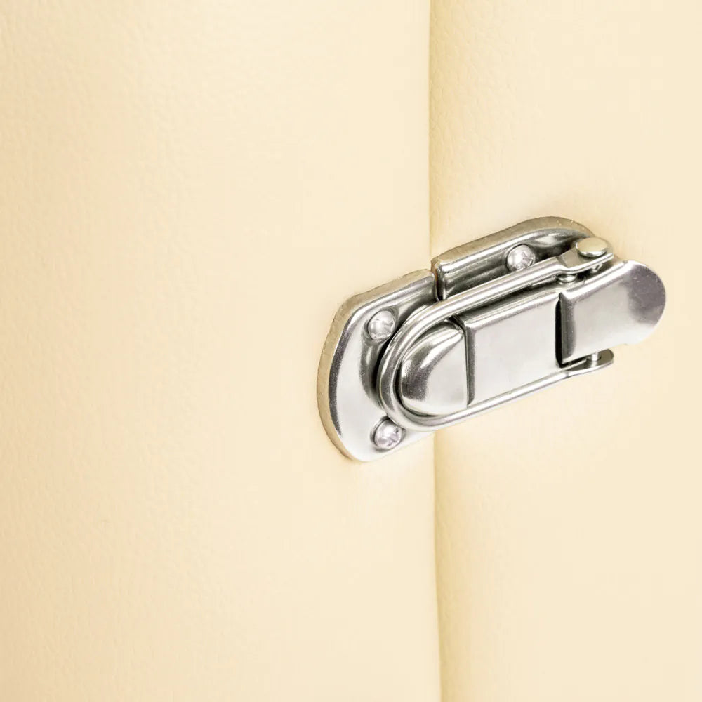 Skládací masážní stůl BALANCE hliníkový 2segmentový krémový 