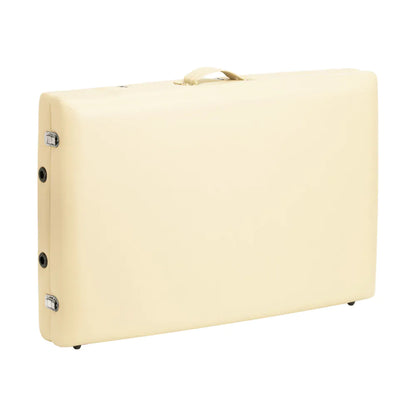 Skládací masážní stůl BALANCE hliníkový 2segmentový krémový 