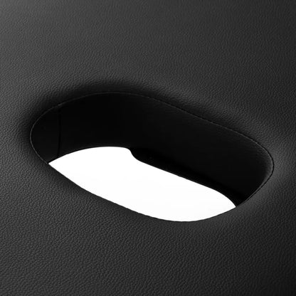 Skládací hliníkový masážní stůl BALANCE, 2 segmenty, černý 