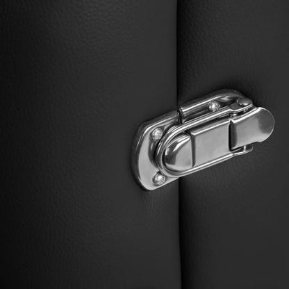 Skládací hliníkový masážní stůl BALANCE, 2 segmenty, černý 