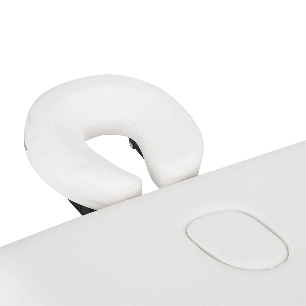 Skládací hliníkový masážní stůl BALANCE, 3 segmenty, bílý 