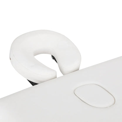 Skládací hliníkový masážní stůl BALANCE, 3 segmenty, bílý 