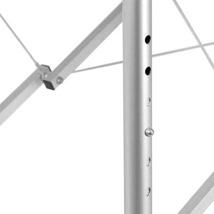 Skládací hliníkový masážní stůl BALANCE, 3 segmenty, bílý 