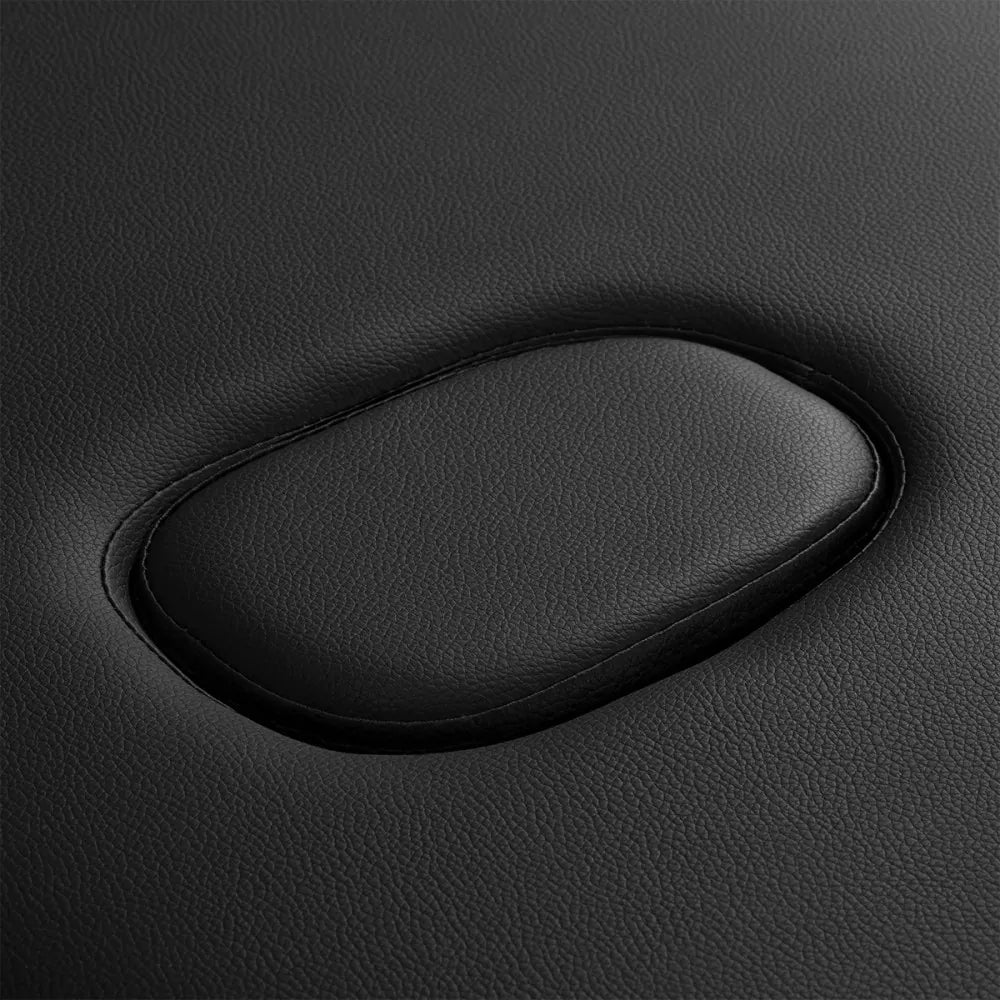 Skládací hliníkový masážní stůl BALANCE, 3 segmenty, černý 