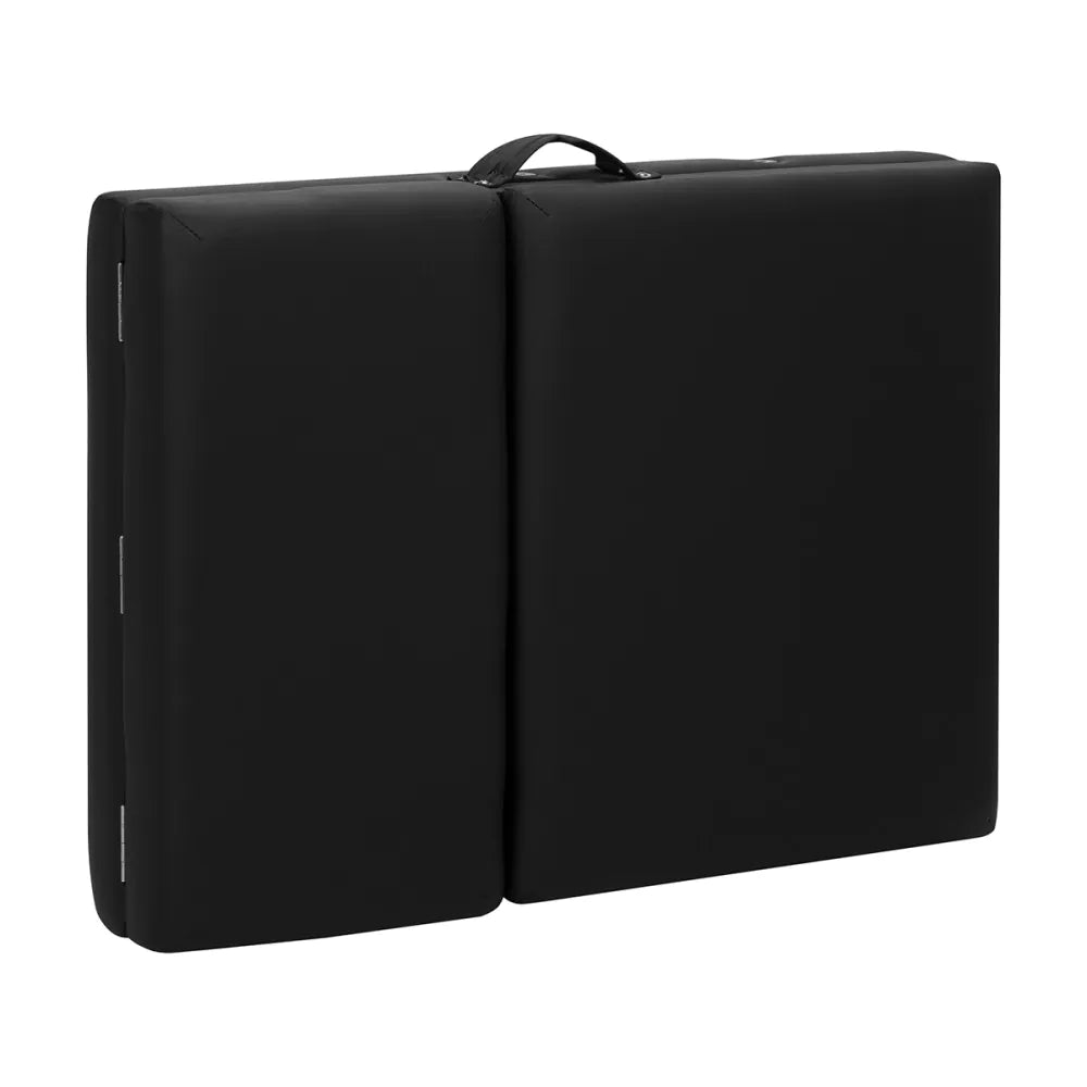 Skládací dřevěný masážní stůl BALANCE, 3 segmenty, černý