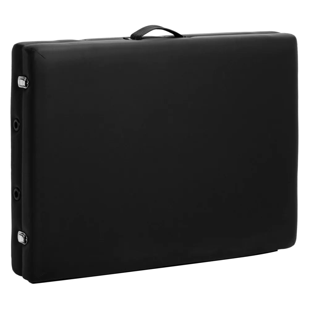 BALANCE dřevěný skládací masážní stůl 2 segmenty 190x70 černý 