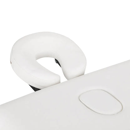 BALANCE dřevěný skládací masážní stůl 2 segmenty 190x70 bílý 