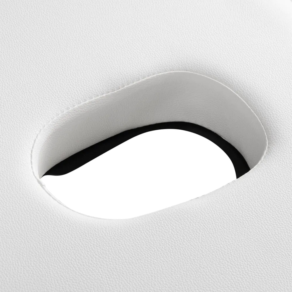 BALANCE dřevěný skládací masážní stůl 2 segmenty 190x70 bílý 