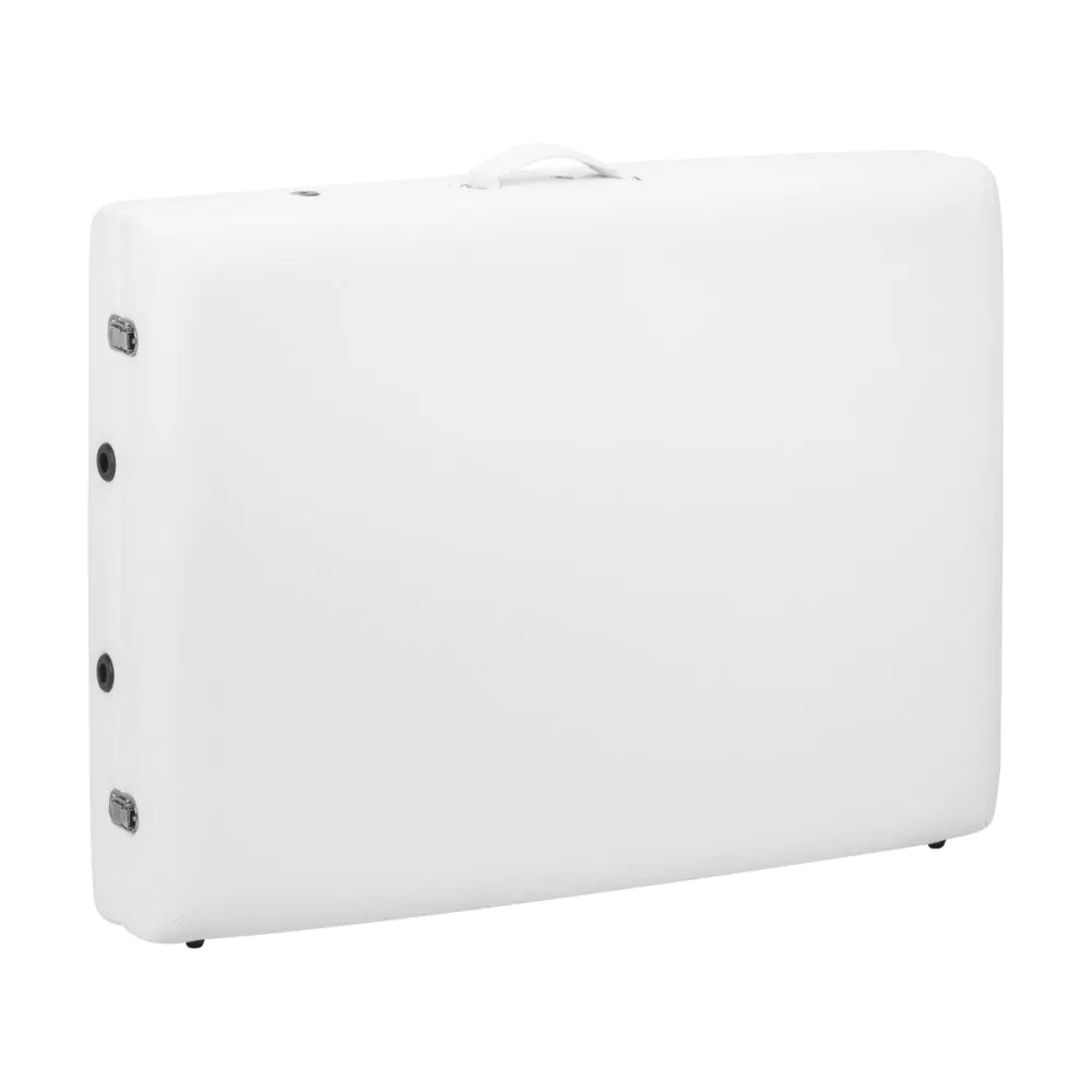 BALANCE dřevěný skládací masážní stůl 2 segmenty 190x70 bílý 