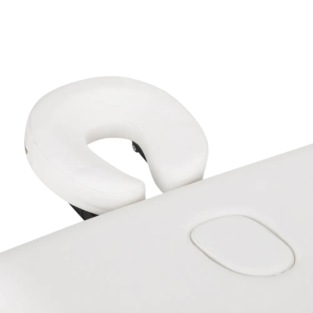 BALANCE dřevěný skládací masážní stůl 3 segmenty 190x70 bílý 