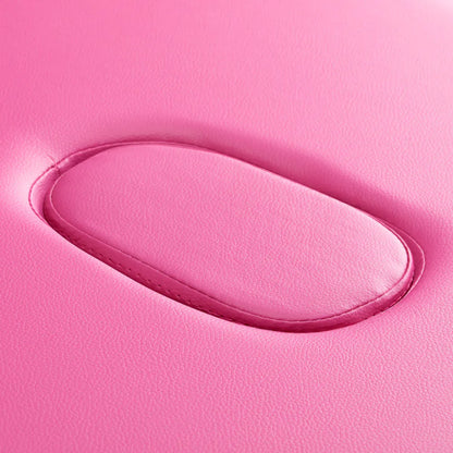 Skládací hliníkový masážní stůl BALANCE, 2 segmenty, růžový 