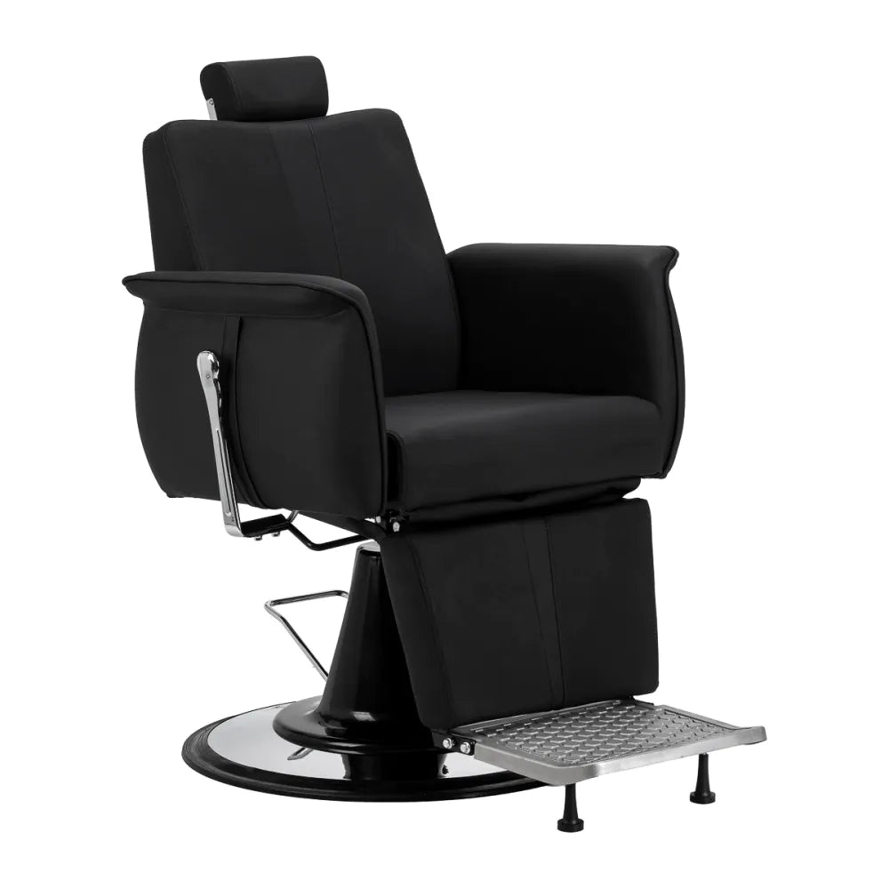 Gabbiano Visionerio barber chair green chrome frame