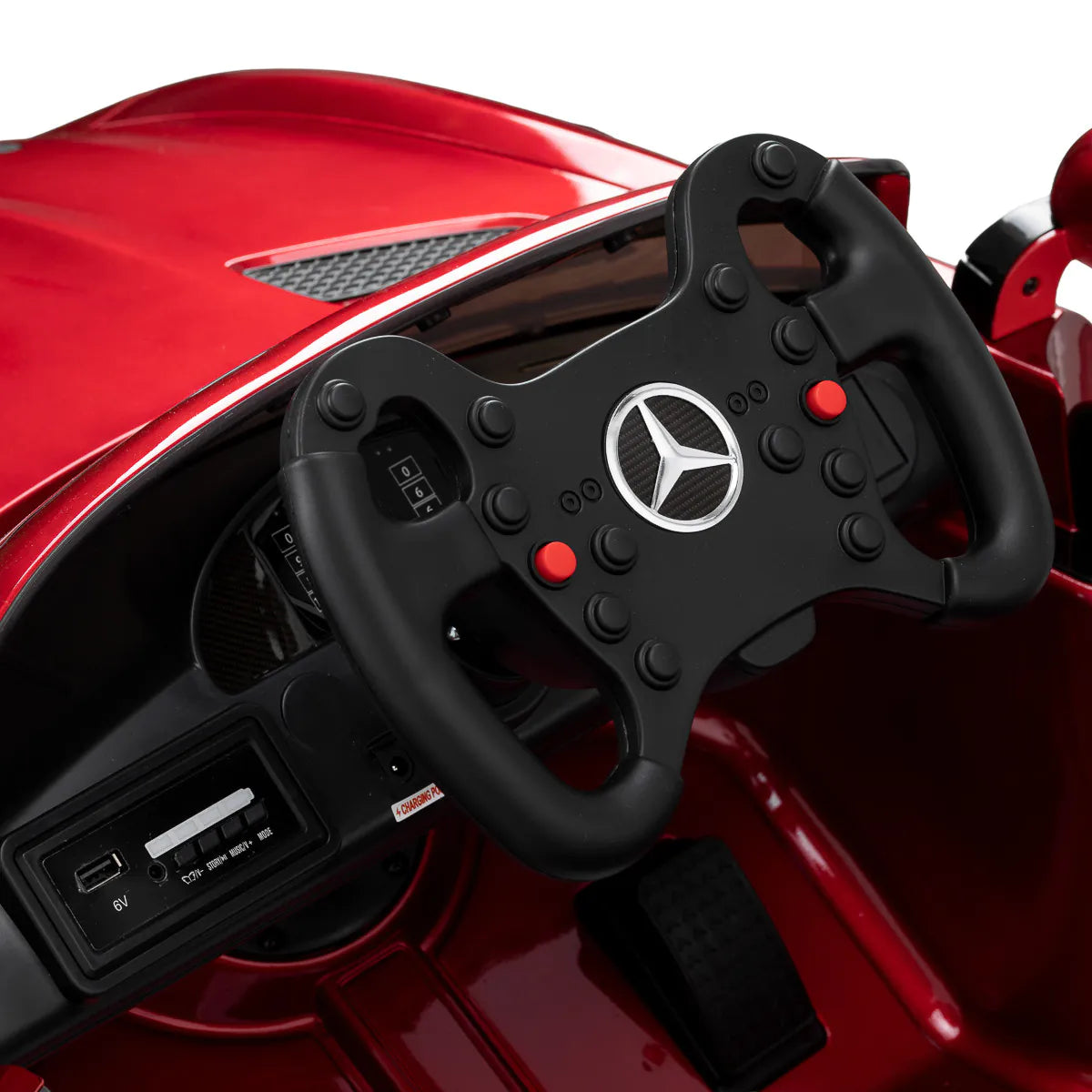 Dětské kadeřnické křeslo ve tvaru autíčka Gabbiano Mercedes