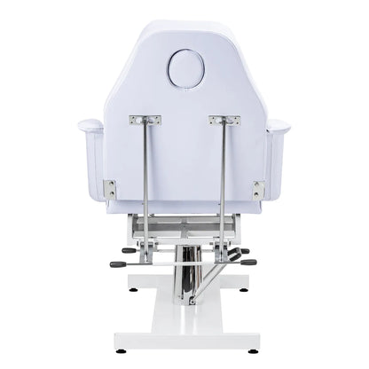 Hydraulické kosmetické křeslo Sillon v2 210, studená bílá