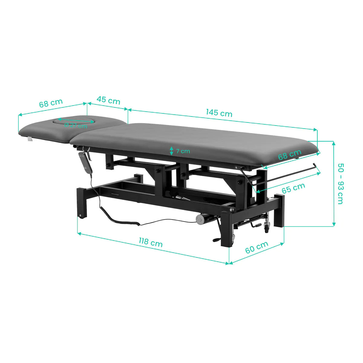Electric Rehabilitation Table for Massage and Physiotherapy Balance Eso 2 grey