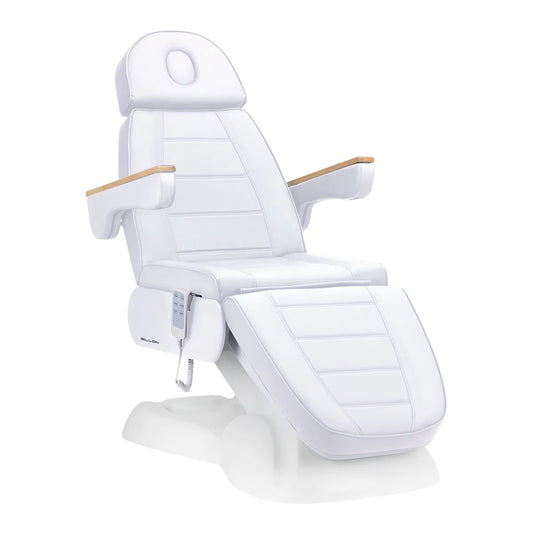 Elektrické kosmetické křeslo SILLON Lux 273b 3 motory studená bílá